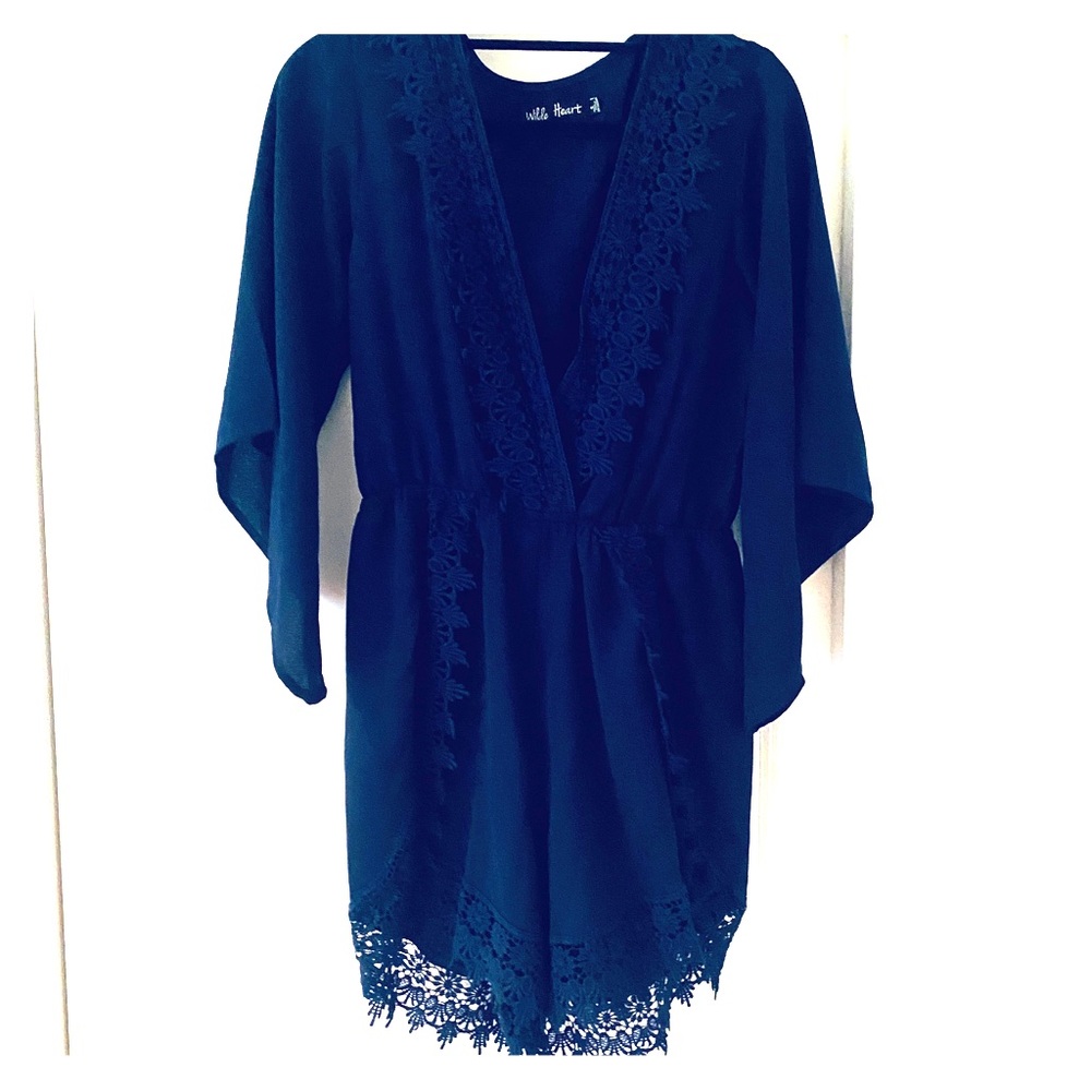 Crochet detailed romper